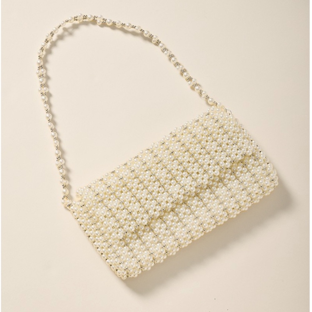 NWT Francesca’s Suzy Pearl Shoulder Bag